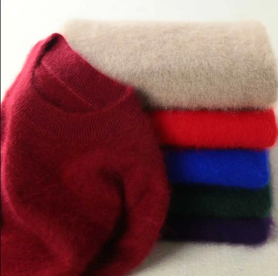 2018 теплые норковые кашемировые мягкие эластичные свитера и пуловеры для женщин