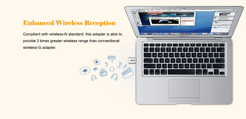 Tenda W311M мини беспроводной USB WiFi адаптер, 150 Мбит/с портативная беспроводная сетевая карта, USB 2,0 внешний беспроводной Wi-Fi приемник