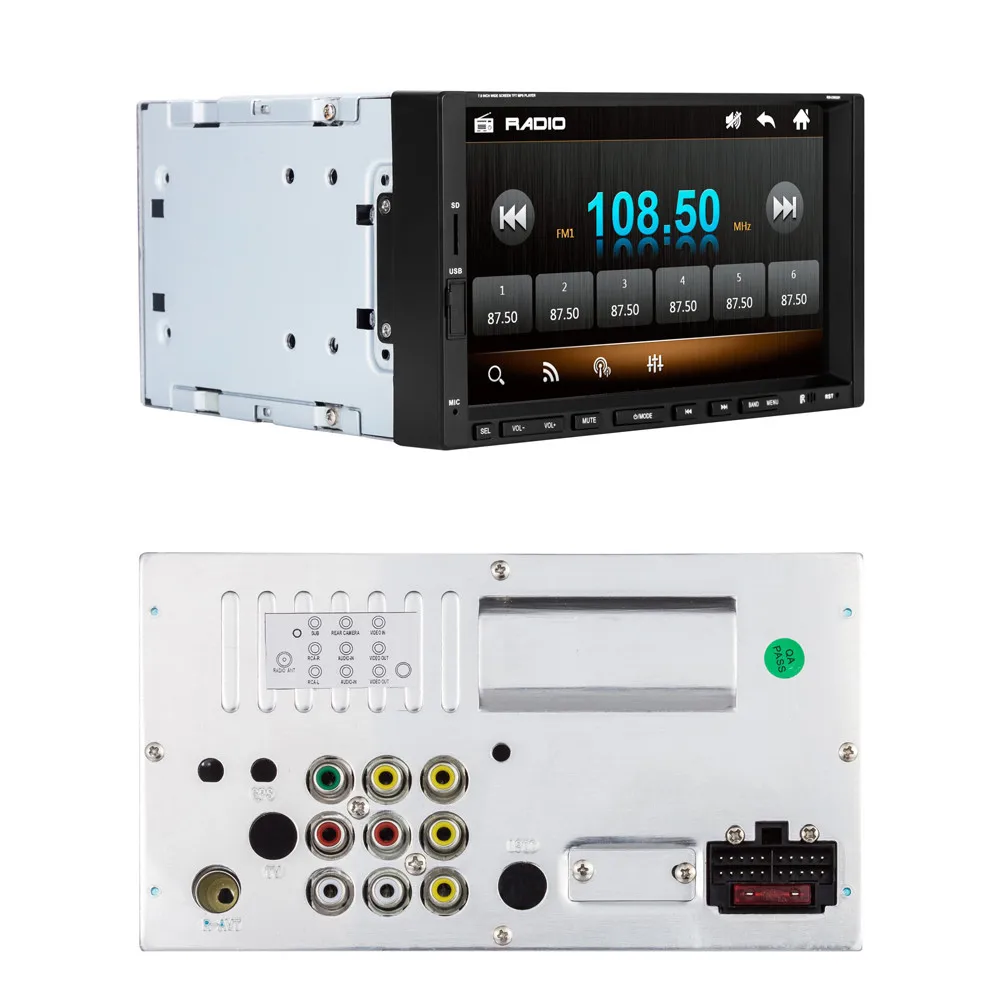 Автомобильный MP5 плеер MP3 Радио 7 &quotсенсорный экран в тире bluetooth Поддержка FM USB AUX SD