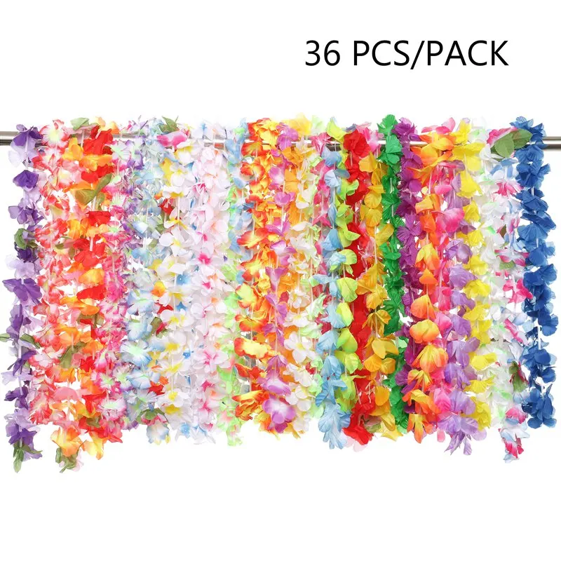 Flower Lei Muababy девочки Моана гирлянда дети мультфильм голова аксессуары Детский парик для взрослых ожерелье Цветочный обруч головной убор Моана товары для вечеринки - Цвет: Flower Lei