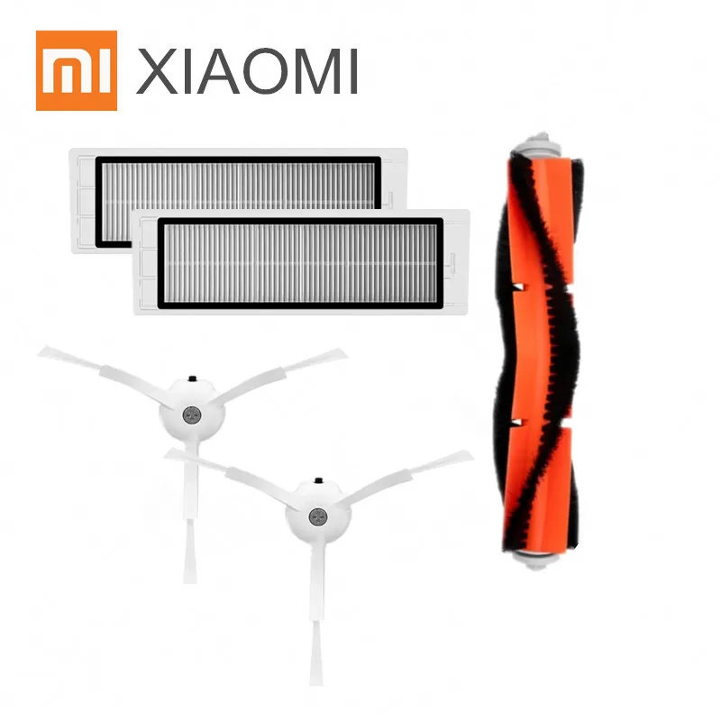 5pcs kits Подходит для Xiaomi Mi робот пылесос/roborock части пылесоса hepa фильтр, боковая щетка боковая роликовая щетка - Цвет: 5pcs kits