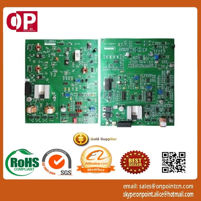 

high sensitivity Dual RX&TX eas 8.2MHZ rf electronic board with 2.0m detecting distances