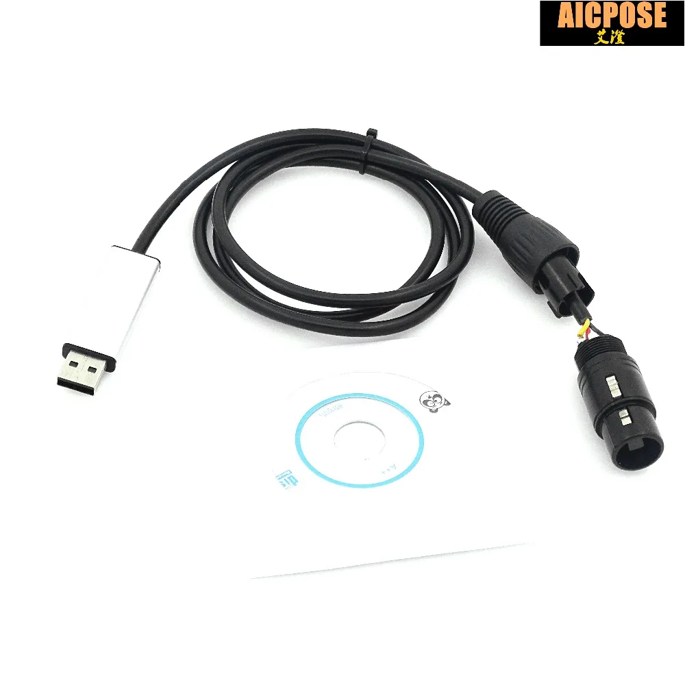 10 шт. USB к DMX интерфейсному адаптеру LED DMX512 компьютерный ПК контроллер освещения