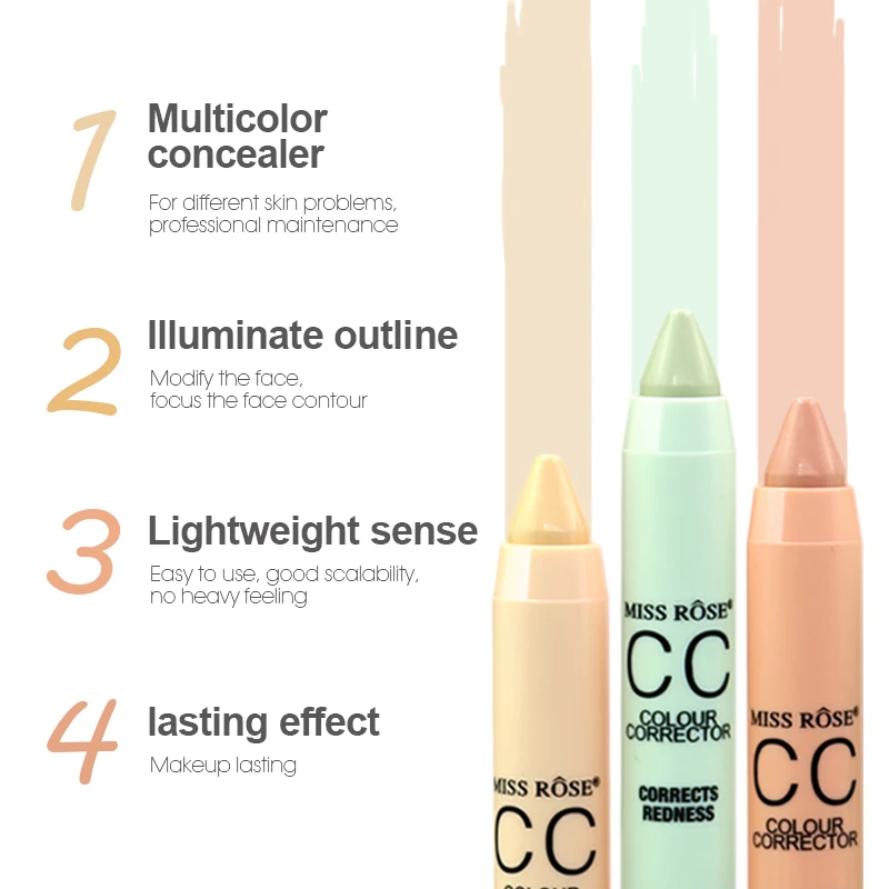MISS ROSE бренд лицо палка консилер макияж акне удаление водостойкая осветляющая