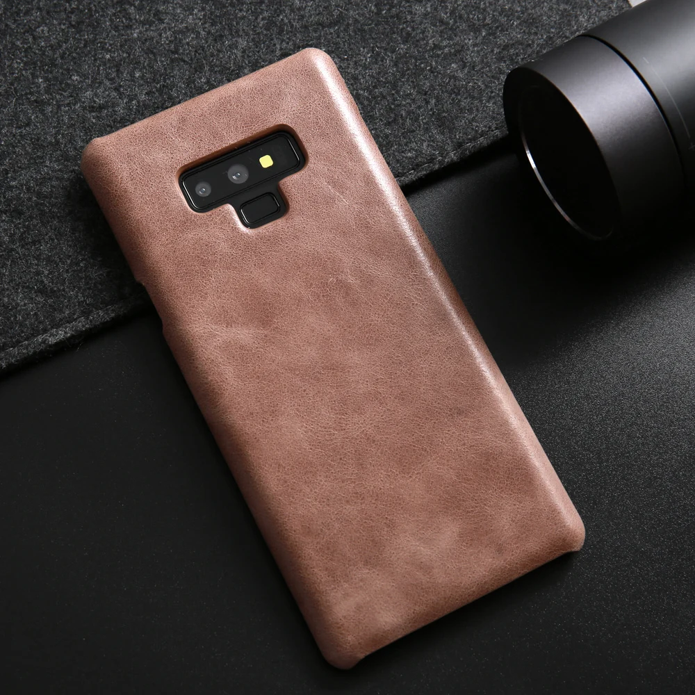 Чехол для Samsung Galaxy Note 9 роскошный чехол из натуральной кожи Модный воловьей