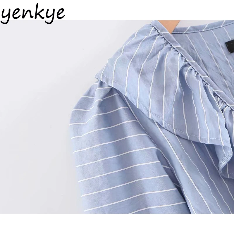 Новый дизайн Женская Вязаная блуза с запахом и v образным вырезом длинными