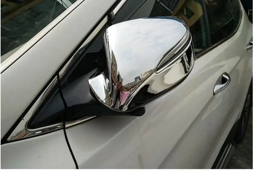 Для hyundai IX45 Santa FE 2013 до ABS хром 2 шт. автомобиля зеркало заднего вида молдинг отделка боковое зеркало крышка протекторы