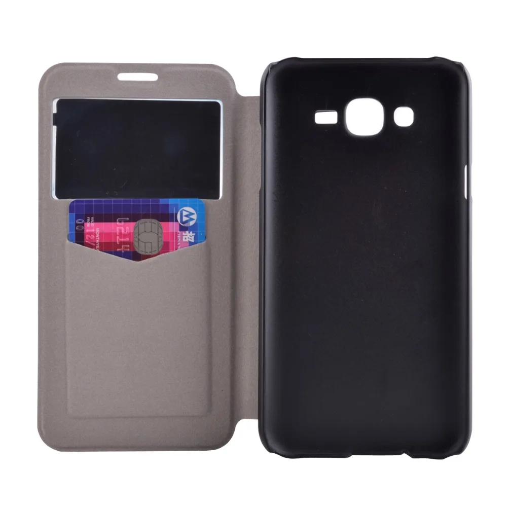 Люкс детские живопись кожаный чехол для Samsung Galaxy J7 стенд открытое окно мешок