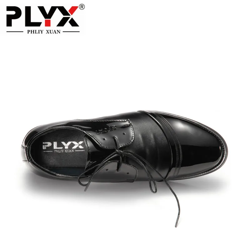 PHLIY XUAN новинка 2019 модные мужские классические туфли роскошная брендовая Черная