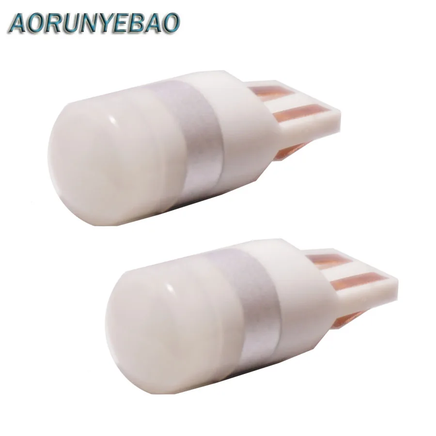 AORUNYEBAO 2 шт. T10 canbus Led W5W лампа SMD COB белый 194 168 Высокое качество салона автомобиля