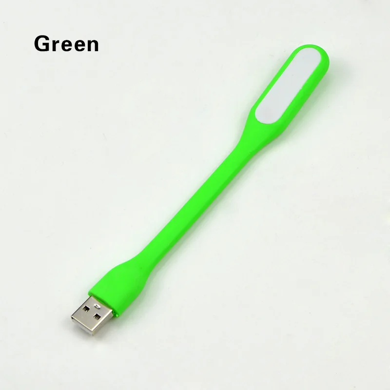 Green Гибкий USB светодиодный светильник, светильник для чтения книг, настольная лампа, мощность ноутбука, светодиодный USB светильник, ночник - Цвет корпуса: Green