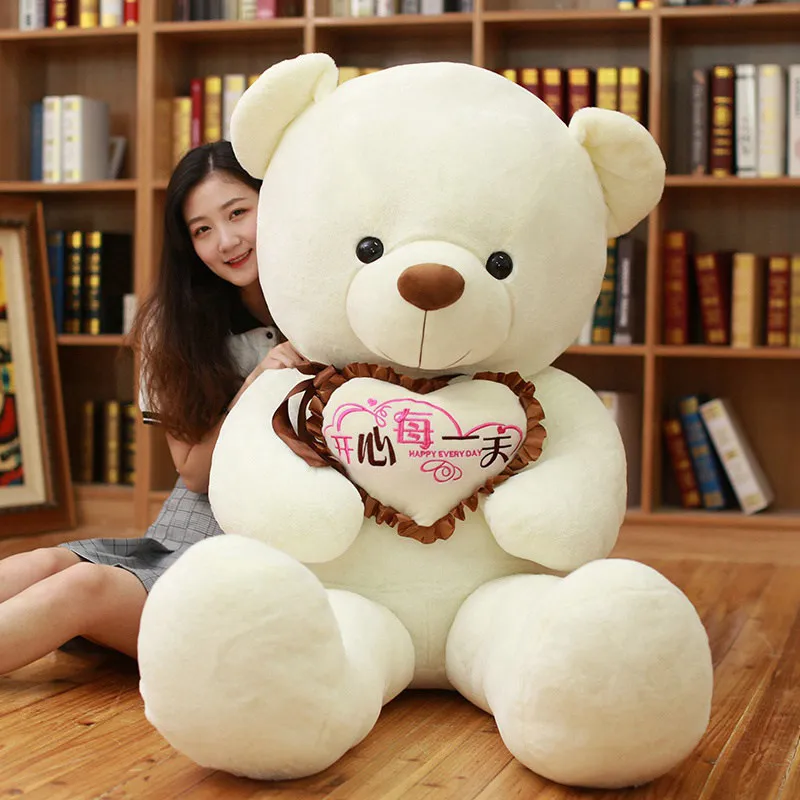 1 шт., большой плюшевый мишка I Love You, мягкая игрушка с сердечком, подарок на день Святого Валентина, День рождения, Рождество для девочек - Цвет: 32