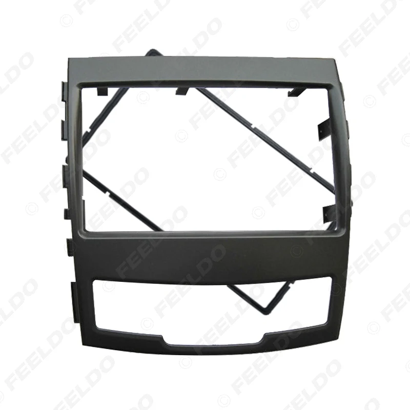 FEELDO Car Refitting 2DIN Radio Stereo CD/DVD For SSangyong Korando 2010 Frame Fascia Dash Panel Installation Kits | Автомобили и
