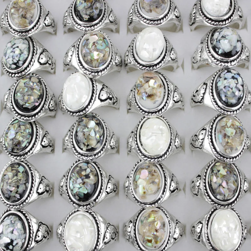 Новая мода в богемном стиле винтажном Натуральная раковина милая Большие кольца