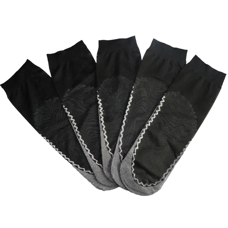 style A Arherigele/летние тонкие женские короткие носки, прозрачные носки, плотные Нескользящие Дышащие носки по щиколотку, 10 шт = 5 пар - Цвет: style A