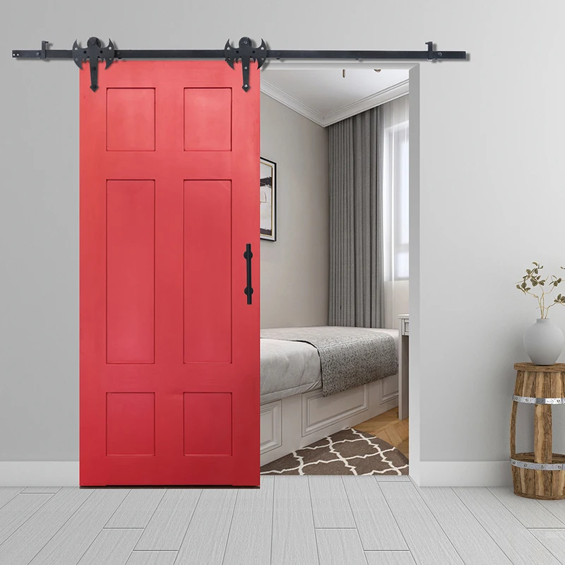 Раздвижные двери сарая подвесной рельс американская кухня в форме топора черный