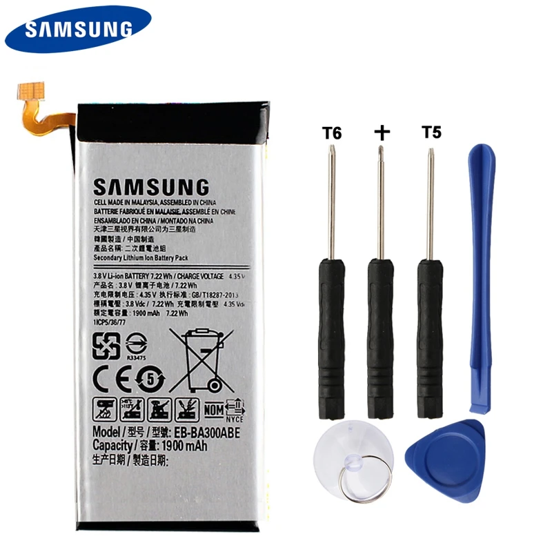 Оригинальная запасная аккумуляторная батарея для телефона SAMSUNG GALAXY A3 A3000 A3009 A300X