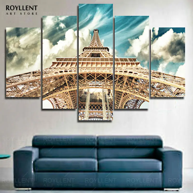 5 шт./компл. большое полотно : картины на стене печать домашнего декора холст стены