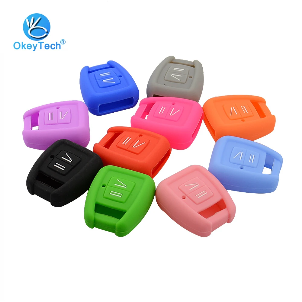 Чехол для автомобильных ключей OkeyTech мягкий силиконовый чехол брелок Opel Astra Zafira