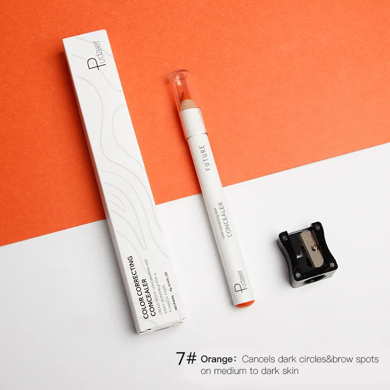 Color 07 Pudaier 1PC 8 Colors Perfect Concealer Pencil Contouring Makeup Waterproof Cream Concealer With Sharpener Say Goodbay To Defect - Цвет: Color 07