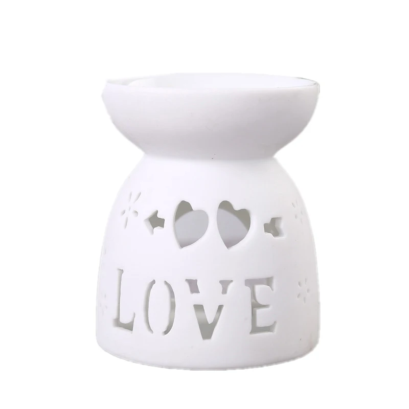 Мини Керамическая Аромалампа эфирное масло лампа с выбитой вышивкой подсвечник
