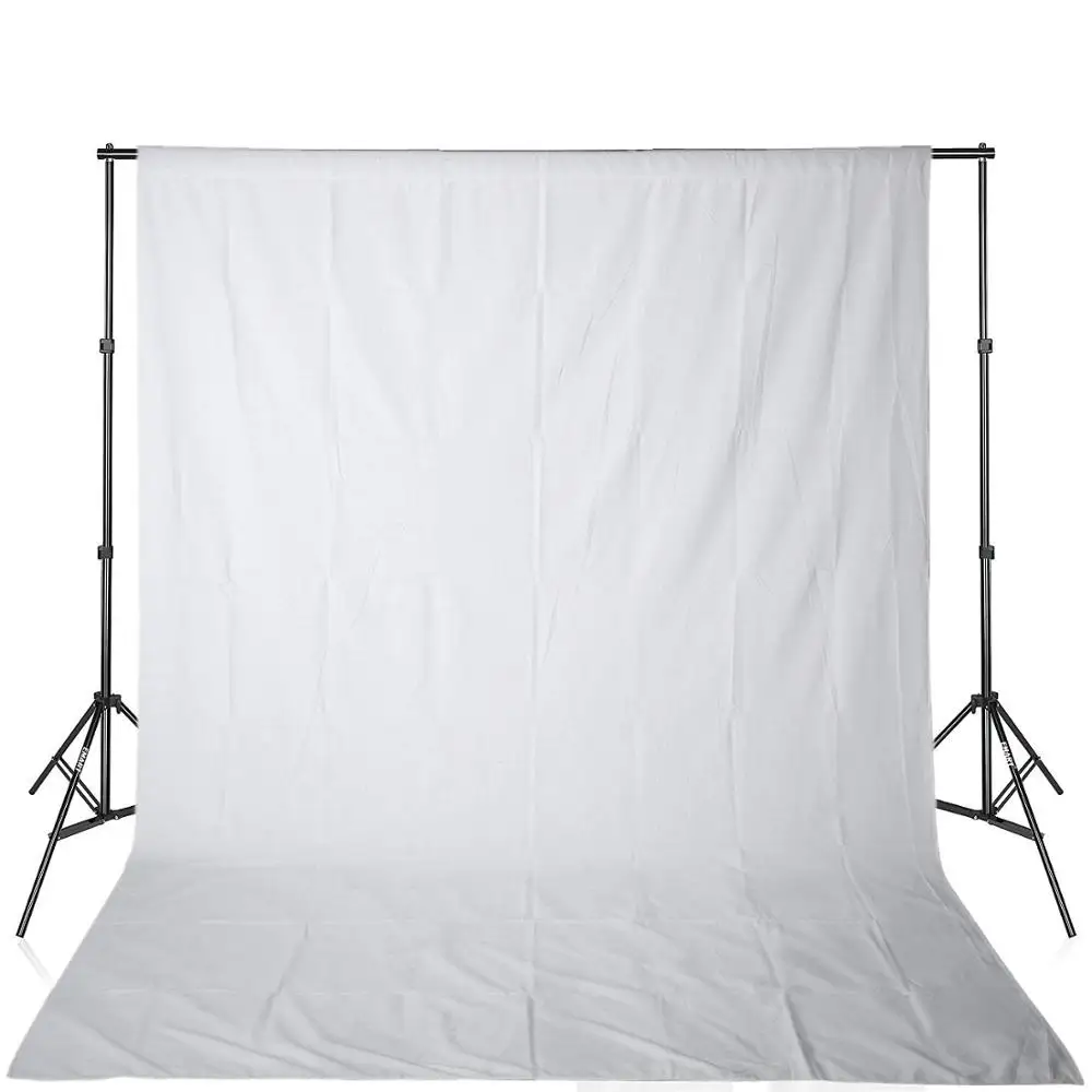 YIXIANG DIY 1 м 2 м 3 м 4 м Фотография Студия фон экран прочный нетканый Черный Белый Зеленый Серый Синий на выбор - Цвет: Белый