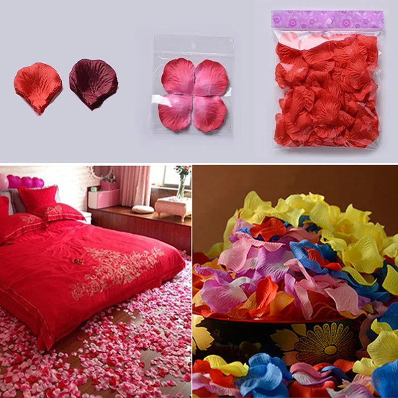 1000 шт реалистичные искусственные лепестки роз Декор Поддельные цветы