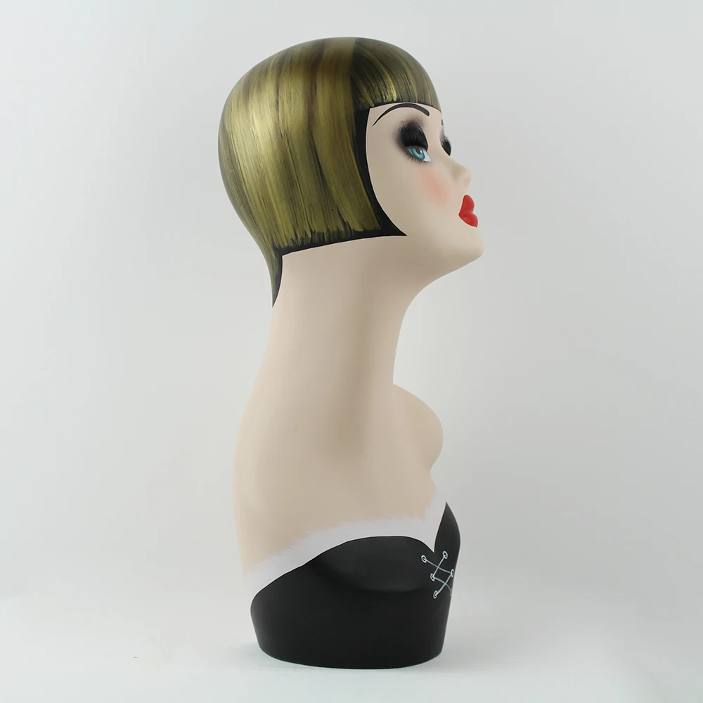 Манекен головы из стекловолокна для парика шляпы ювелирных изделий и украшения |