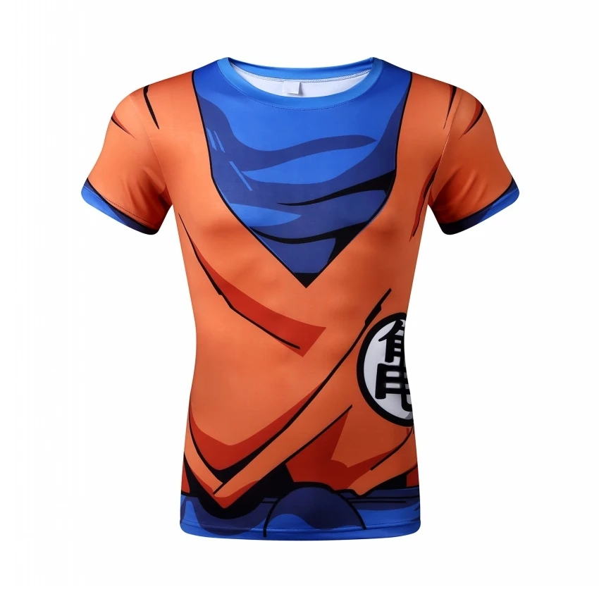 Новая акция мужские футболки DRAGON BALL Z футболка с коротким рукавом Camisetas Фитнес