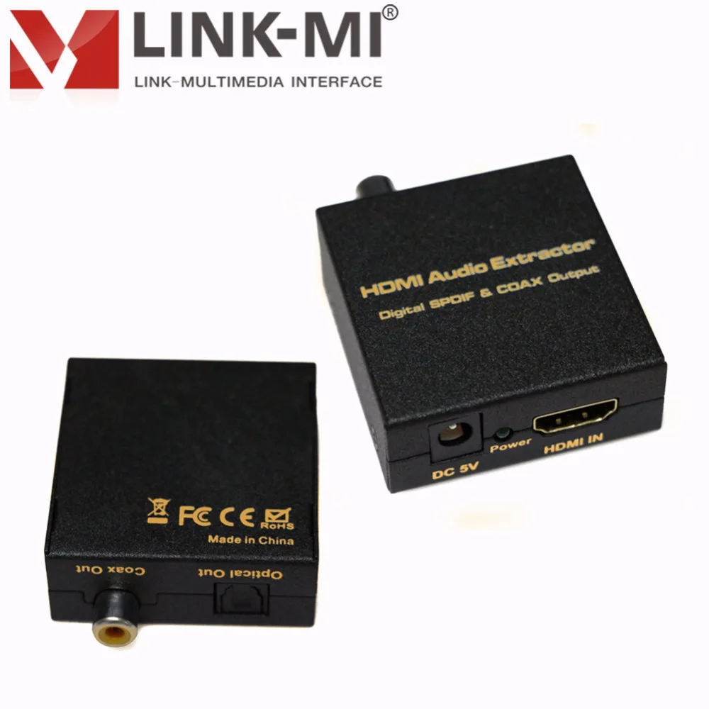 LINK MI LM HA02 HDMI конвертер для оптического волокна и коаксиального Аудио аудио экстрактор 192 кГц частота