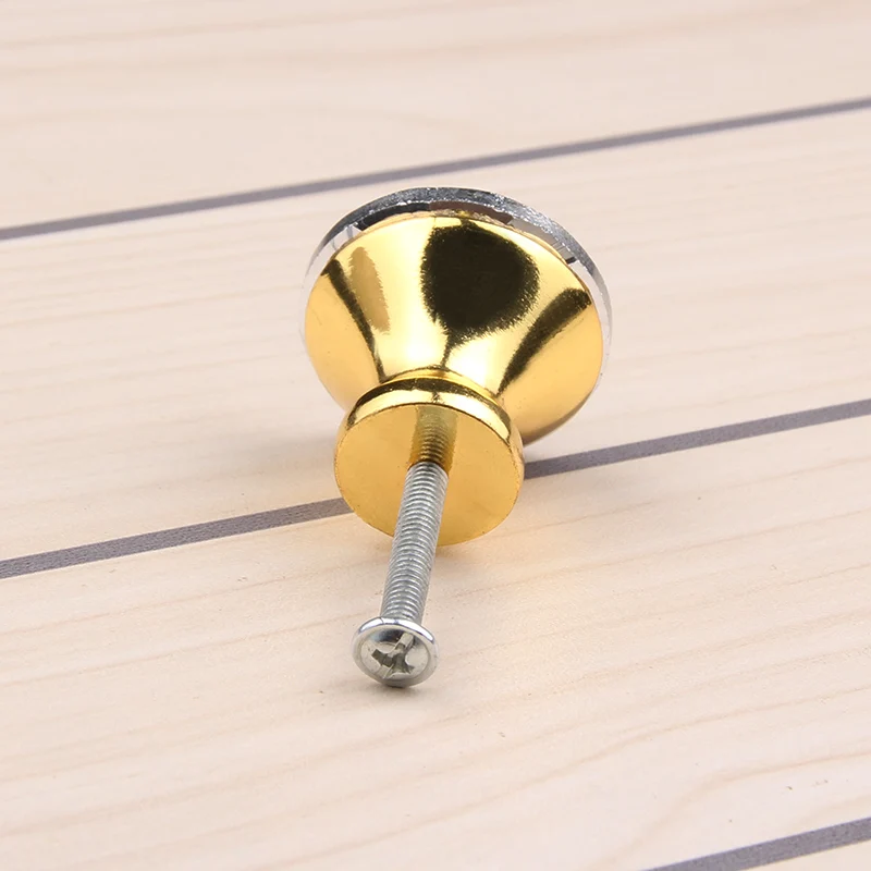 10 шт. 30 мм Золотое основание ручки хрустальный стеклянный шкаф дверь ящик