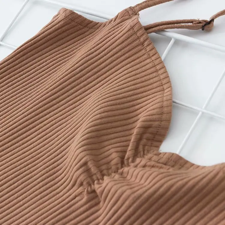 Центр Ruched тонкий 2019 женский топ на бретелях сексуальный Повседневный базовый