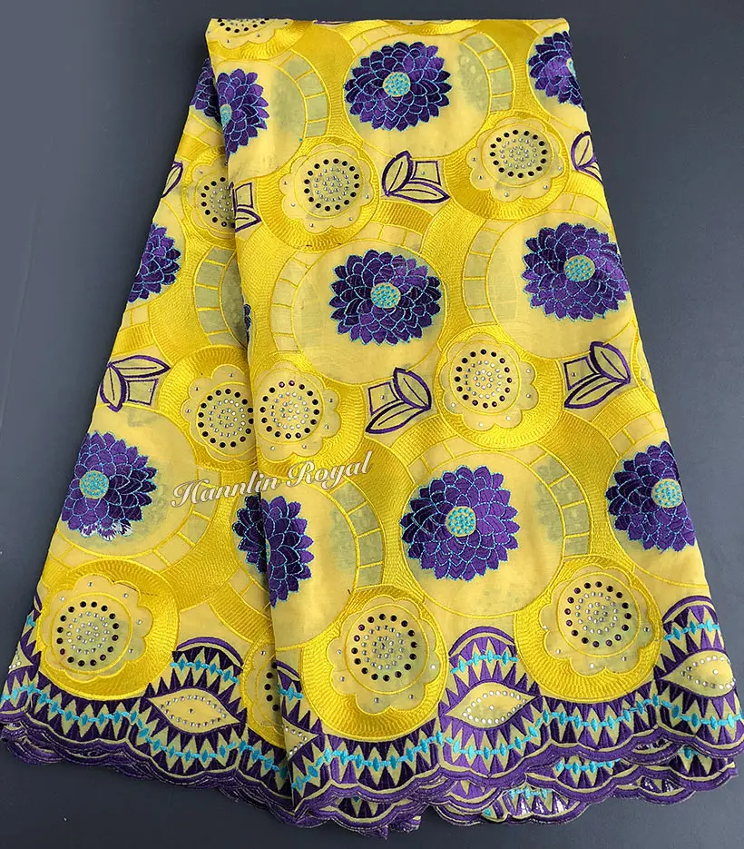 Коричневый кофейный цвет мягкая ткань швейцарская вуаль в африканском стиле