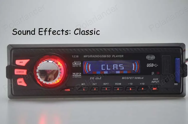 Новинка 2015 12 в автомобильный радиоплеер стерео MP3 аудио плеер 5 зарядное