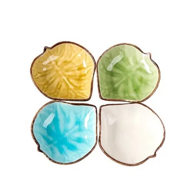 Креативная глазурованная керамическая тарелка для приправы соуса блюдо с