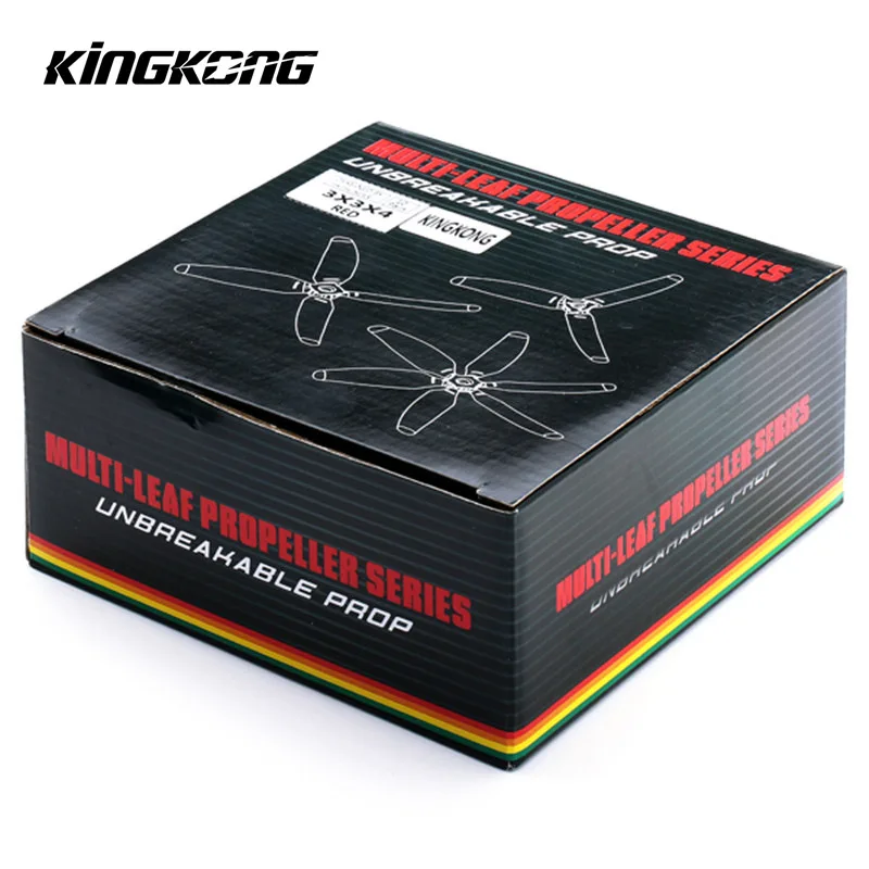 10 пар Kingkong 3x3x4 3030 4 Лопастной Пропеллер CW CCW Поликарбонат красный желтый зеленый