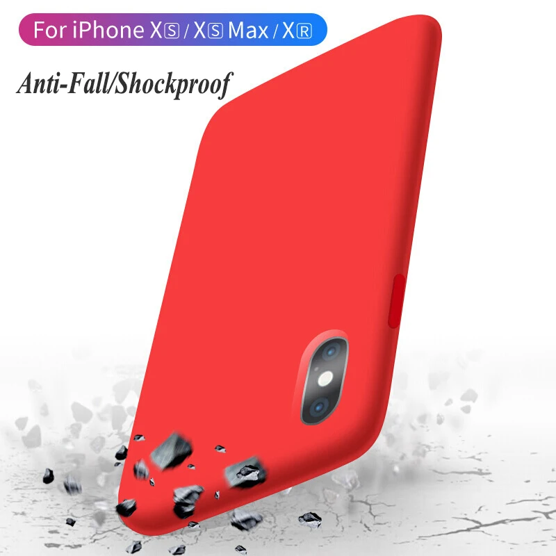 Matte TPU Phone Case For iPhone X max Frosted Ultra Thin Silicon Covers XR XS 7 8 6 6S Plus SE 5 5S Soft Fundas | Мобильные телефоны