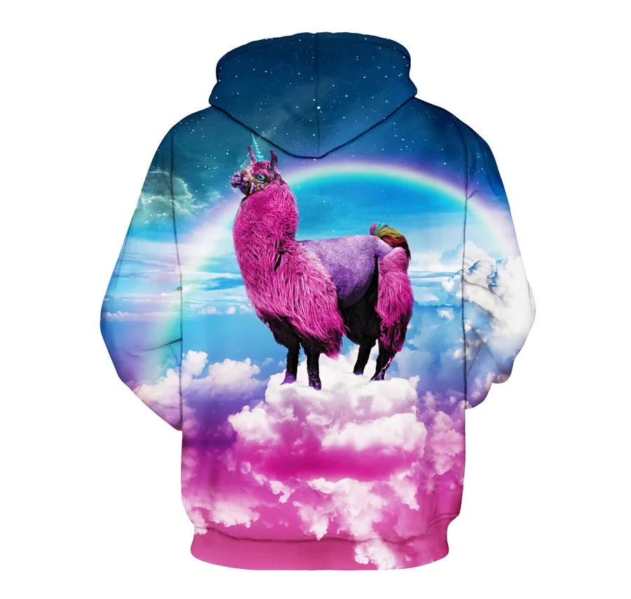 VOGRACE 2017 Горячая Мода для мужчин/женщин 3d Спортивная толстовка с принтом розовый