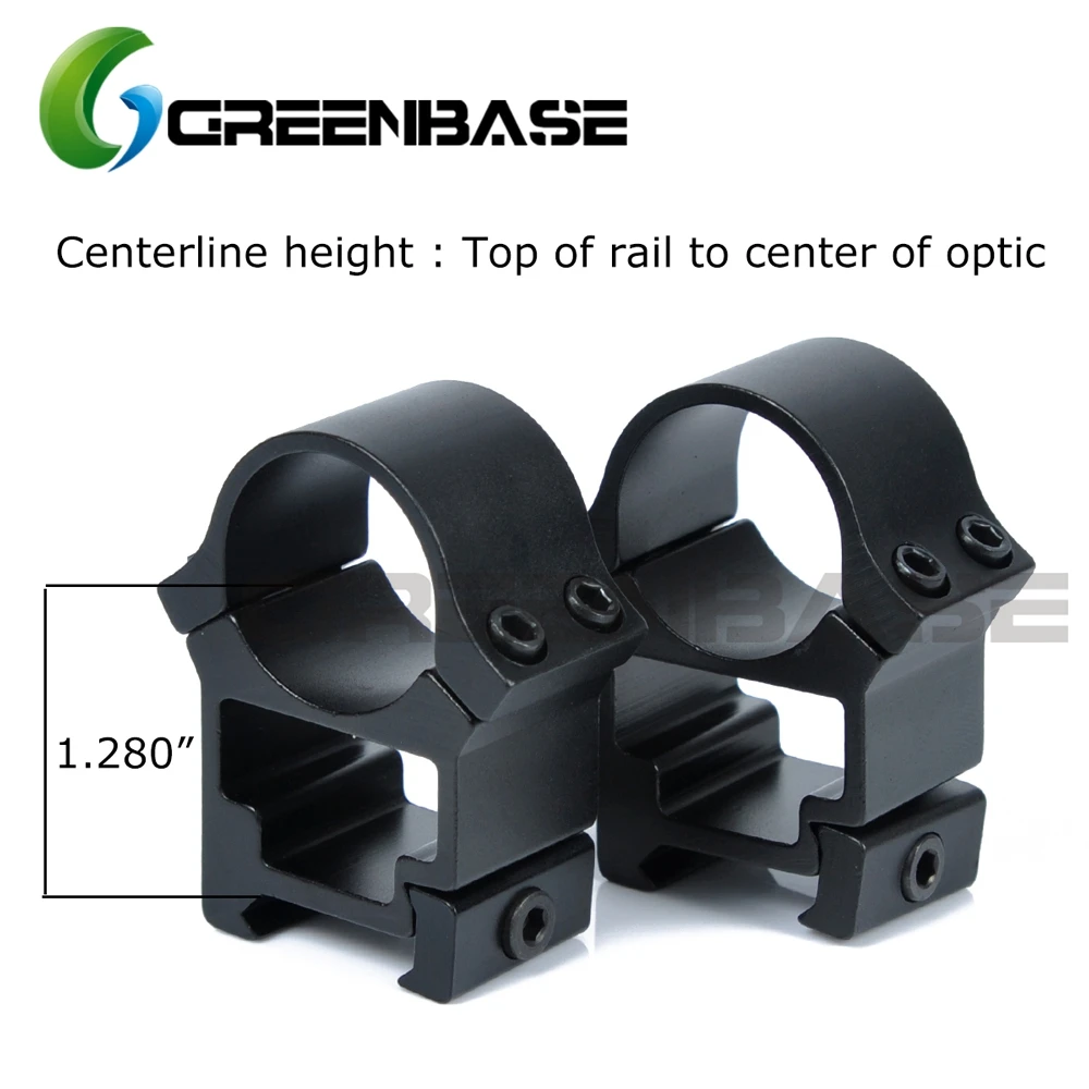 Greenbase 25.4 мм Кольца пикатини 1 дюймов Кольцо Для Стрельбы оружия Объемное кольцо Низкий Средний Высокий Профиль Mount крепление для оптического прицела