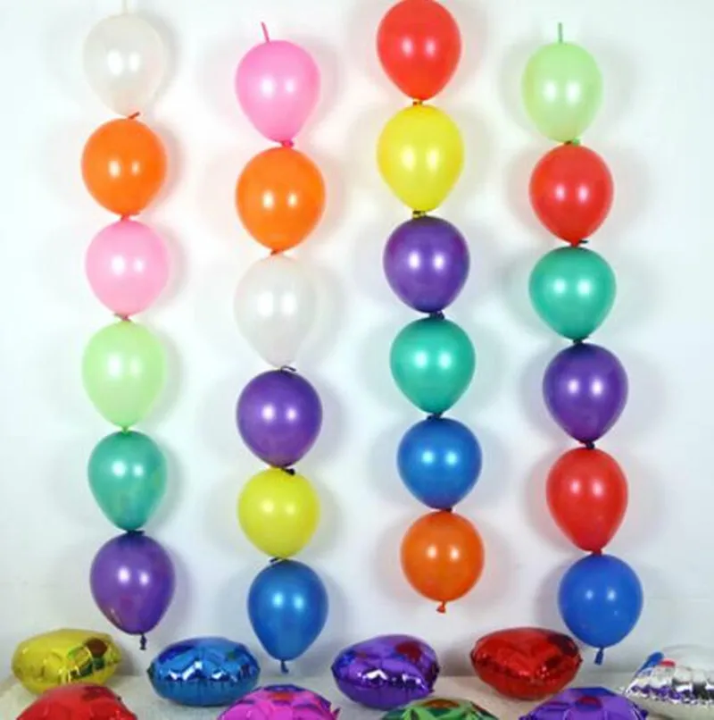 Многоцветные воздушные шары с хвостом 100 шт./лот 6 дюймов товары для свадьбы дня