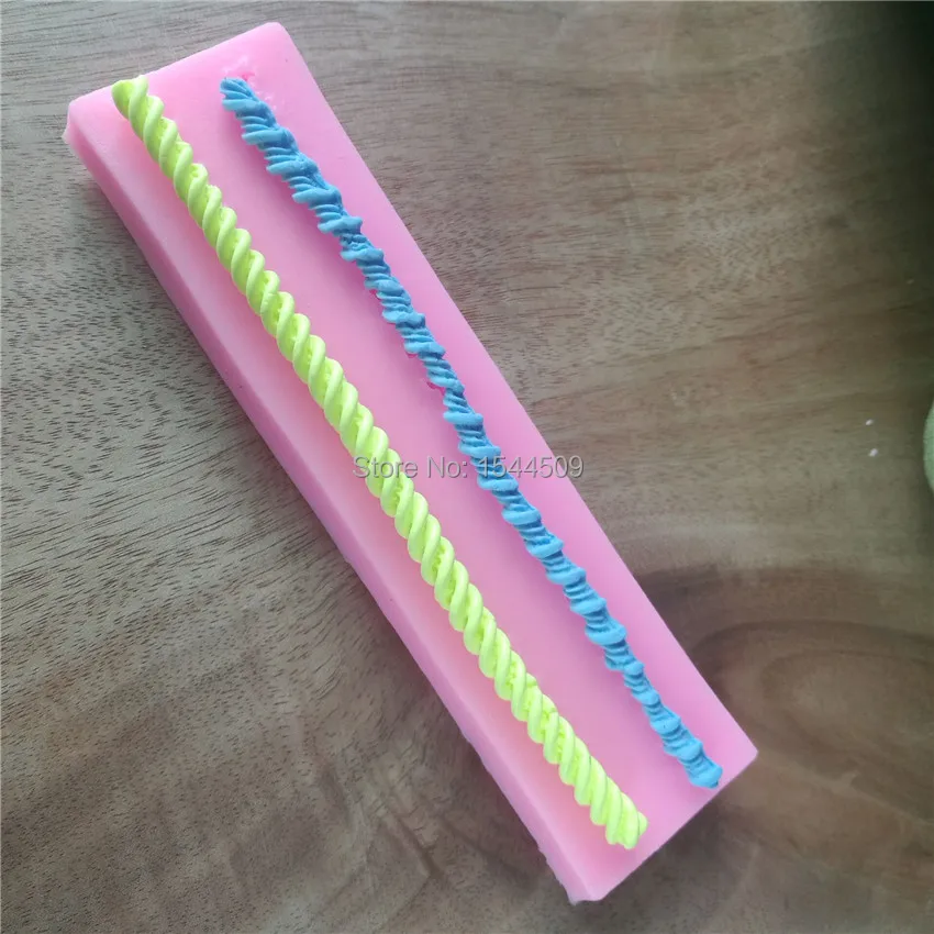 DIY силиконовые формы для украшения торта Силиконовая Форма Мыло две веревки