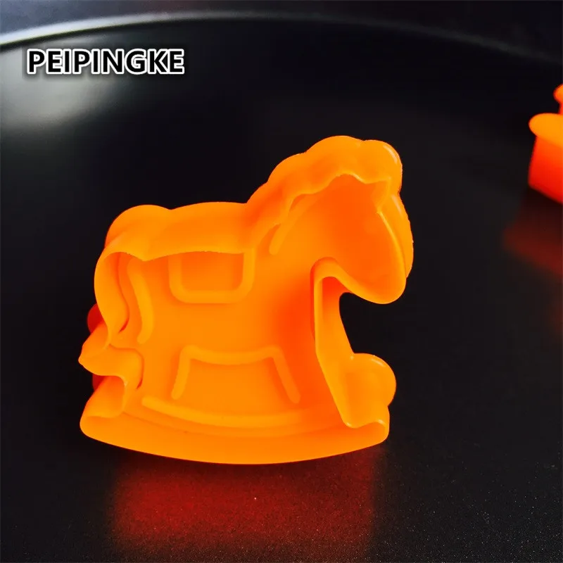 Пластиковая деревянная форма для выпечки печенья в виде лошади помадки штамп