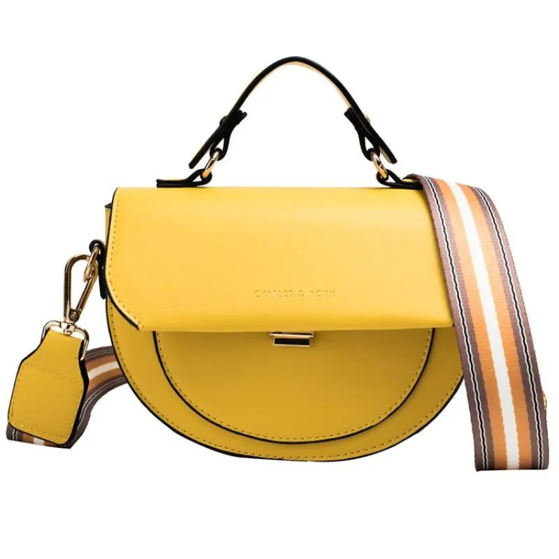 2019 знаменитый бренд полукруглая седельная полосатая сумка через плечо с широким