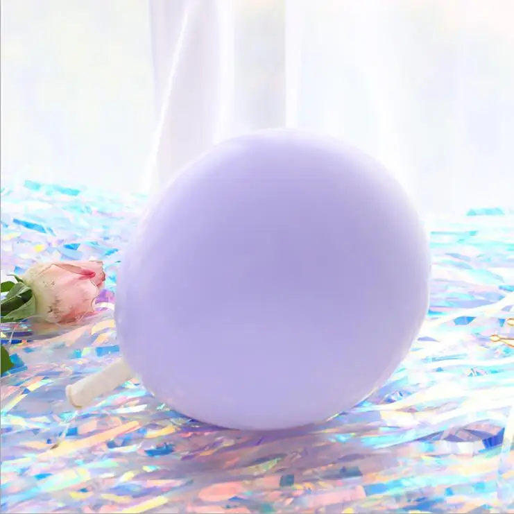 light purple 10 дюймов 10 шт красочные макарун надувные шары латексные шары Детские игрушки для дома Свадебная вечеринка украшения день рождения принадлежности - Цвет: light purple