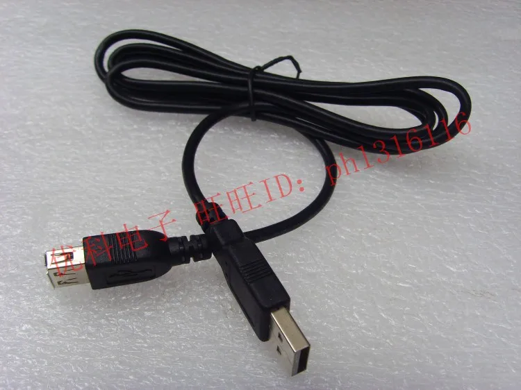 

Удлинительный шнур USB 2,0 штекер-гнездо черный 2628AWG Бесплатная доставка