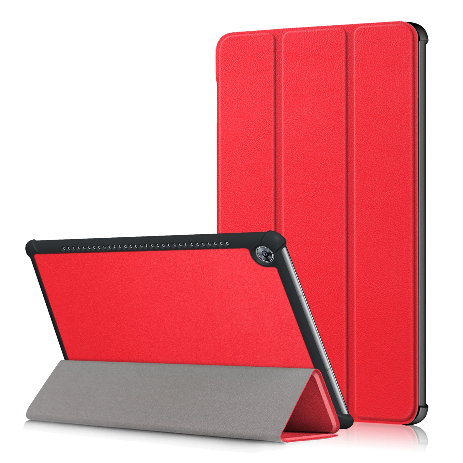 HWM510LITE KST RD Ходунки Магнитный чехол для huawei MediaPad M5 Lite 10,1 BAH2-L09/W19 DL-AL09 умный планшет из искусственной кожи чехол+ подарок - Цвет: HWM510LITE KST RD