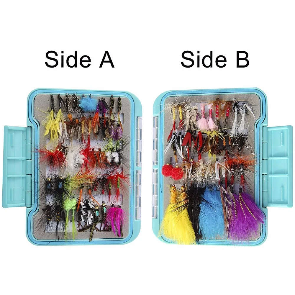 94 шт. набор приманки для ловли нахлыстом Сухой Влажной мухи плавающий мушек басов