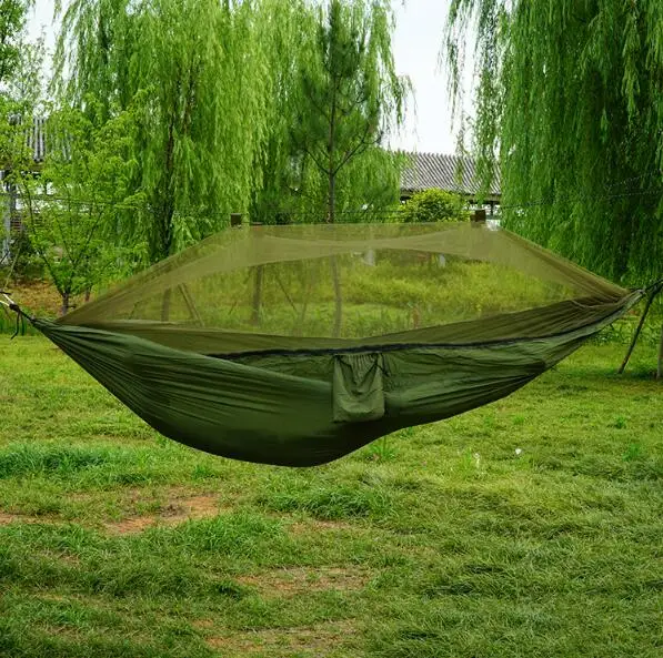 Новый нейлон гамак с сеткой от насекомых для туризма комаров управление