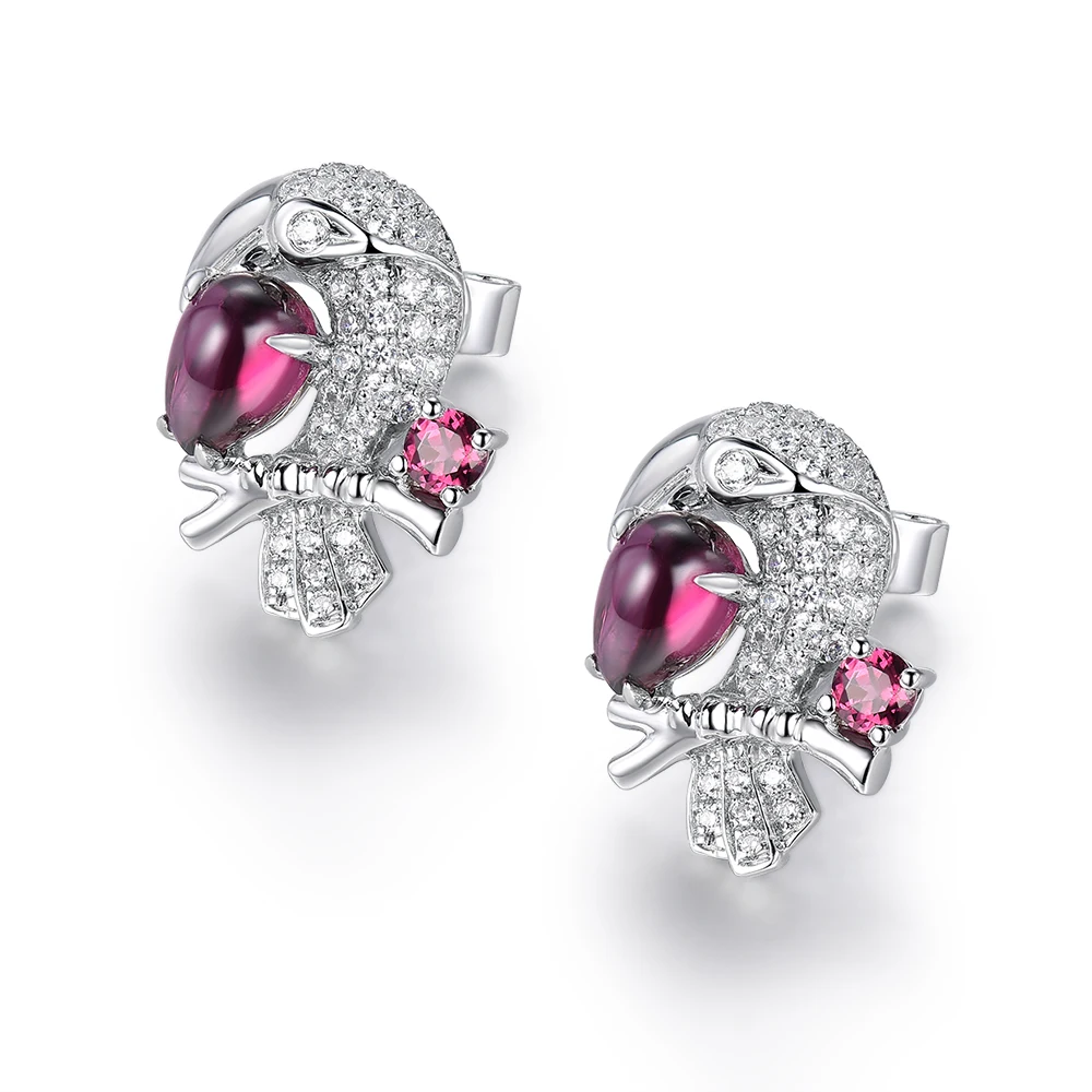 Женские серьги-гвоздики I &amp Zuan элегантные серьги из стерлингового серебра 925