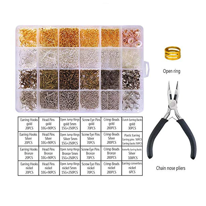 2758 шт. набор для ремонта сережек с крючками сережек|Принадлежности рукоделия| |